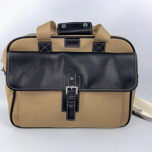 Hartmann Hudson Belting Leather and Nylon Carry-on Bag Travel Tote 16" x 12"